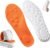 4D Steppers Insoles for Men & Women – Memory Foam Soles Massage Shoe Inserts – Trim to Fit Cloud Insoles for Foot Pain Fatigue Relief (Orange, L)