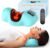 Heated Neck Stretcher for Pain Relief, Cordless Neck Shoulder Cervical Traction Device with 3 Heating Levels and Massage Modes, Timmer for TMJ Pain Relief, Muscle Relax Hump Corrector