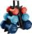 HolaHatha 2, 3, 5, 8, and 10 Pound Neoprene Dumbbell Free Hand Weight Set with Rack, Ideal for Home Exercises to Gain Tone and Definition, Pastel