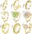 Fidget Ring Anxiety Rings for Women Gold 9pcs Adjustable Spinner Ring CZ Diamond Sunflower Moon Star Four Leaf Heart Bead Fidget Rings for Anxiety Stress Relief for Women