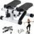 Steppers for Exercise at Home, Mini Stepper with Resistance Bands – Quiet, 360LBS Weight Capacity Portable Stair Stepper for Buttocks Lifting & Body Shaping, Compact Fitness Stepper for Small Spaces